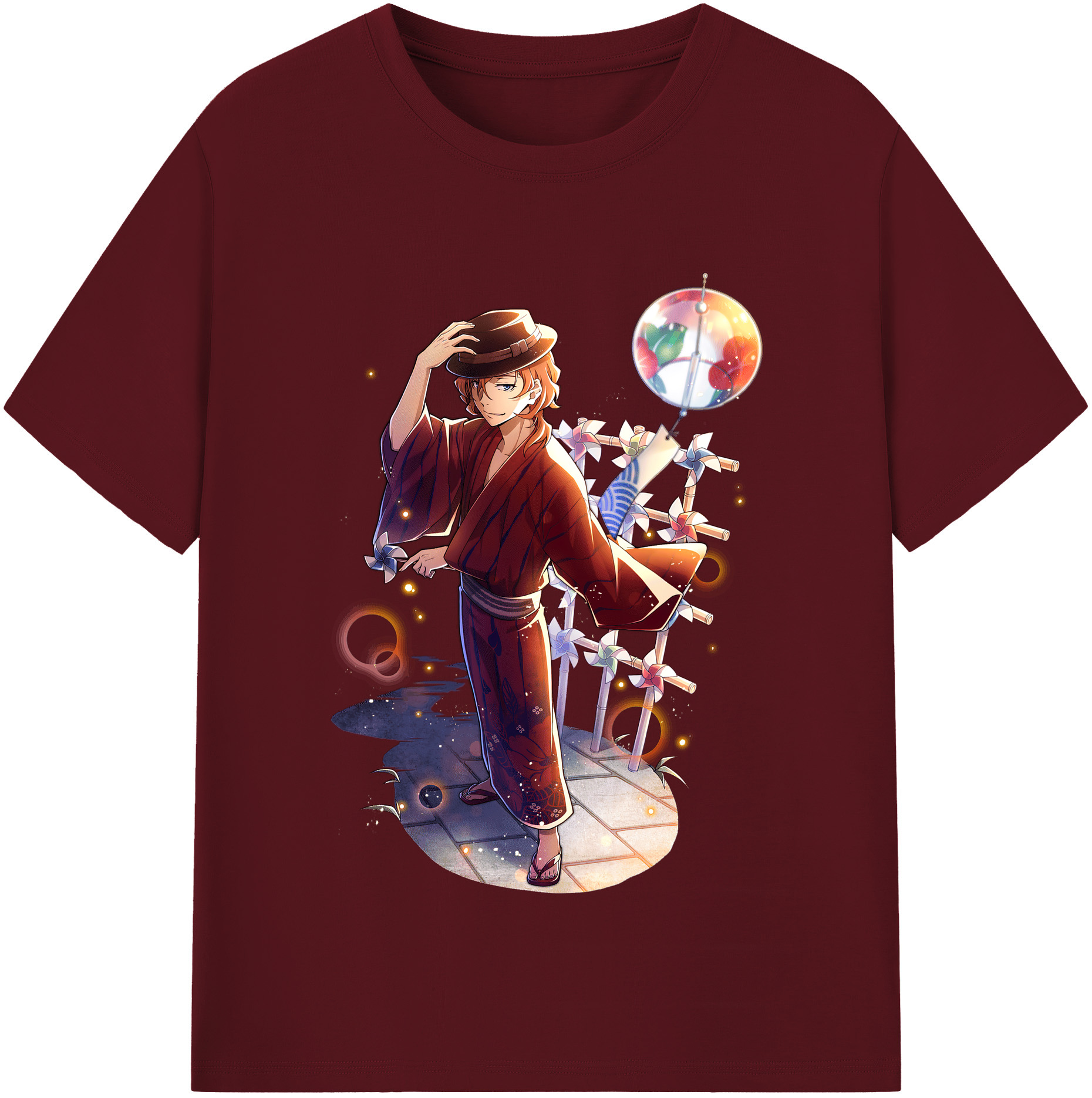 （画像用） 文豪ストレイドッグス Bungo Stray Dogs 綿100％半袖Tシャツ（フロントプリント）